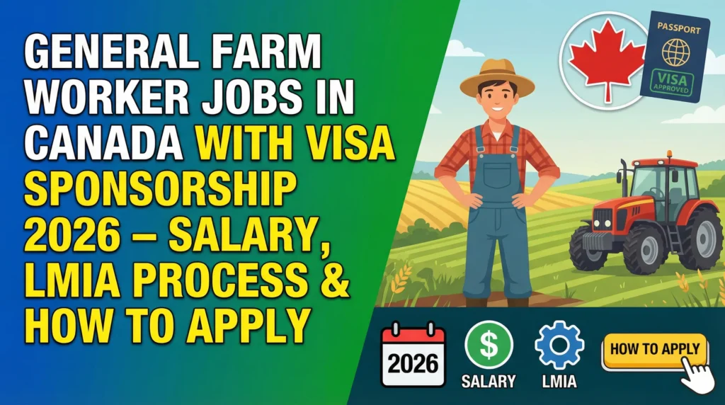 General Farm Worker Jobs in Canada with Visa Sponsorship 2026 – Salary, LMIA Process & How to Apply