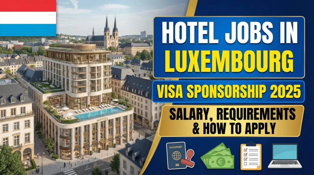 Hotel Jobs in Luxembourg with Visa Sponsorship 2026 – Salary, Requirements & How to Apply