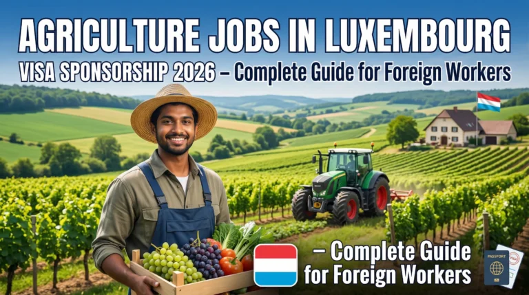 Agriculture Jobs in Luxembourg with Visa Sponsorship 2026 – Complete Guide for Foreign Workers
