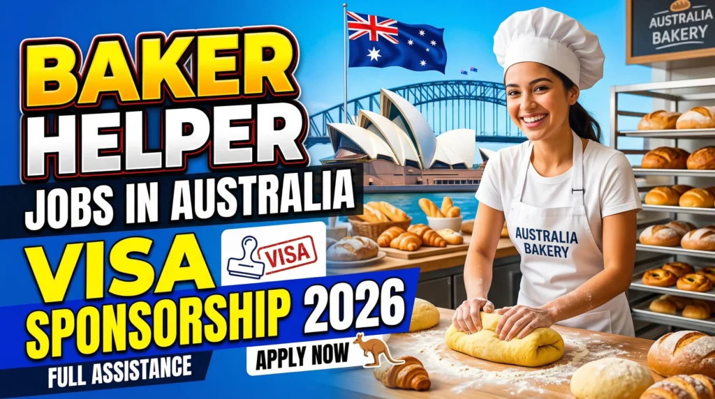 Baker Helper Jobs in Australia with Visa Sponsorship 2026