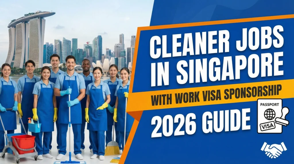 Cleaner Jobs in Singapore with Work Visa Sponsorship – 2026 Guide