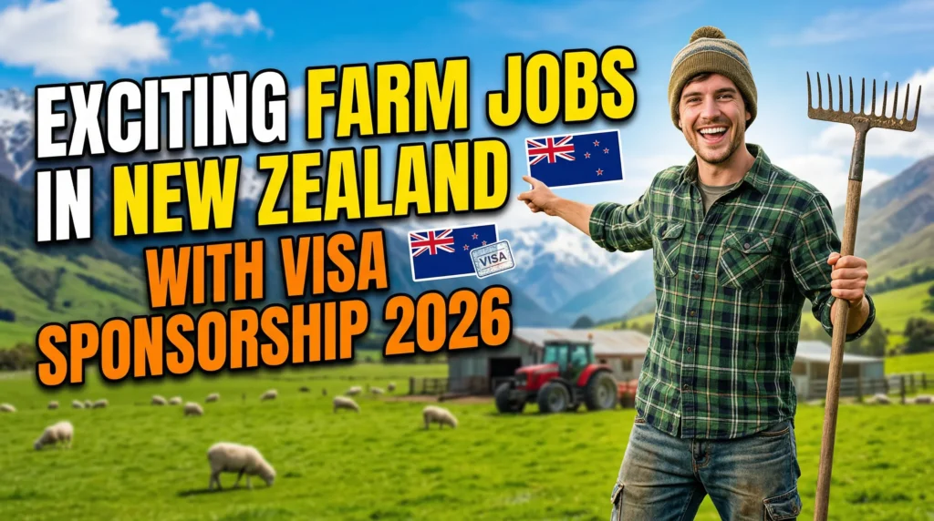 Exciting Farm Jobs in New Zealand with Visa Sponsorship 2026