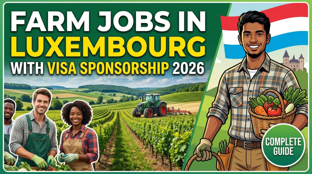 Farm Jobs in Luxembourg with Visa Sponsorship 2026 – Complete Guide for Foreign Workers