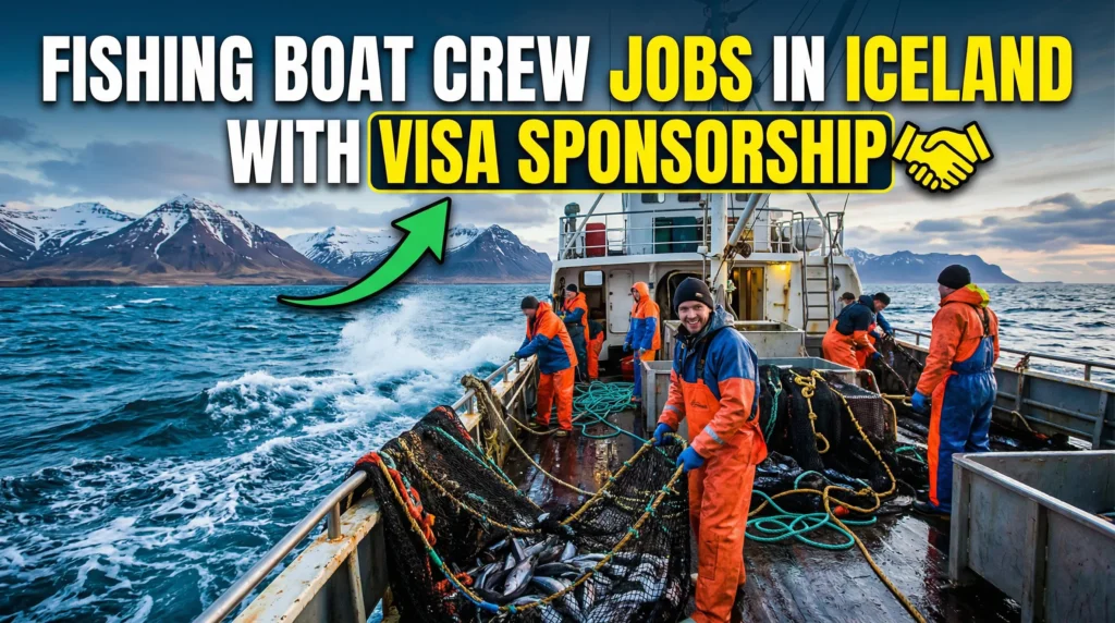 Fishing Boat Crew Jobs in Iceland with Visa Sponsorship – Earn While You Explore (2026 Guide)