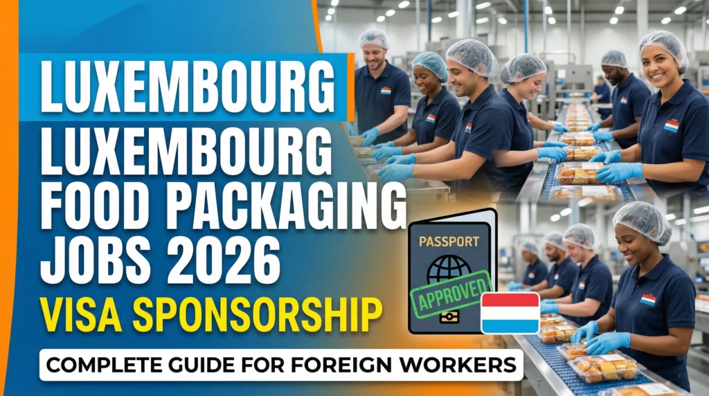 Food Packaging Jobs in Luxembourg with Visa Sponsorship
