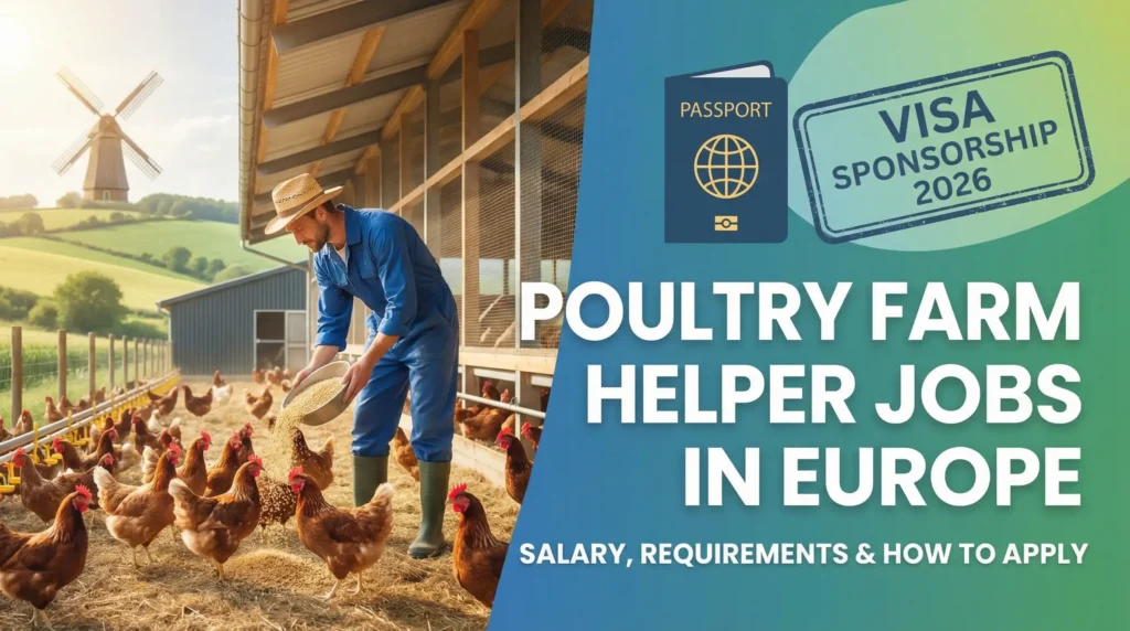 Poultry Farm Helper Jobs in Europe with Visa Sponsorship 2026 – Salary, Requirements and How to Apply