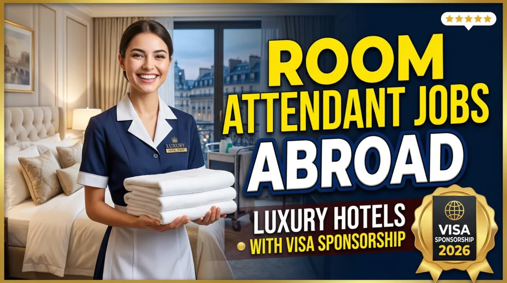 Room Attendant Jobs in Luxury Hotels Abroad with Visa Sponsorship 2026