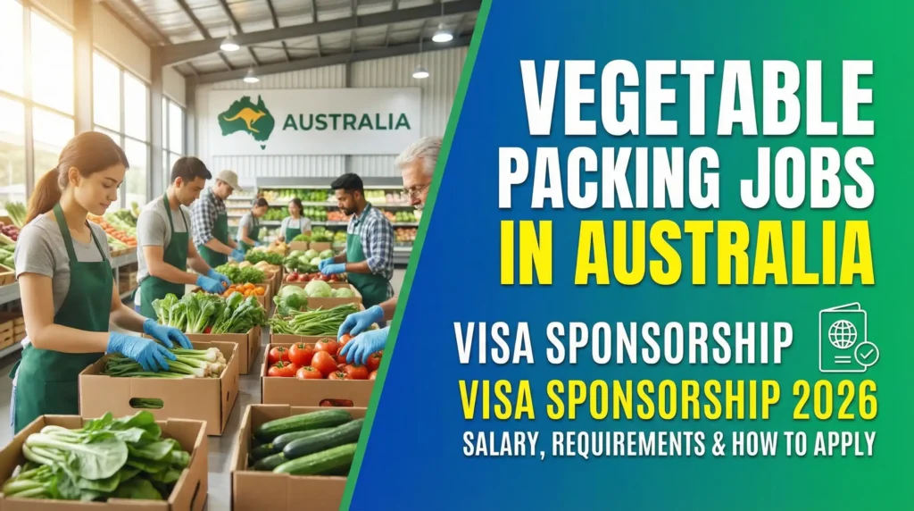Vegetable Packing Jobs in Australia with Visa Sponsorship 2026 – Salary, Requirements and How to Apply
