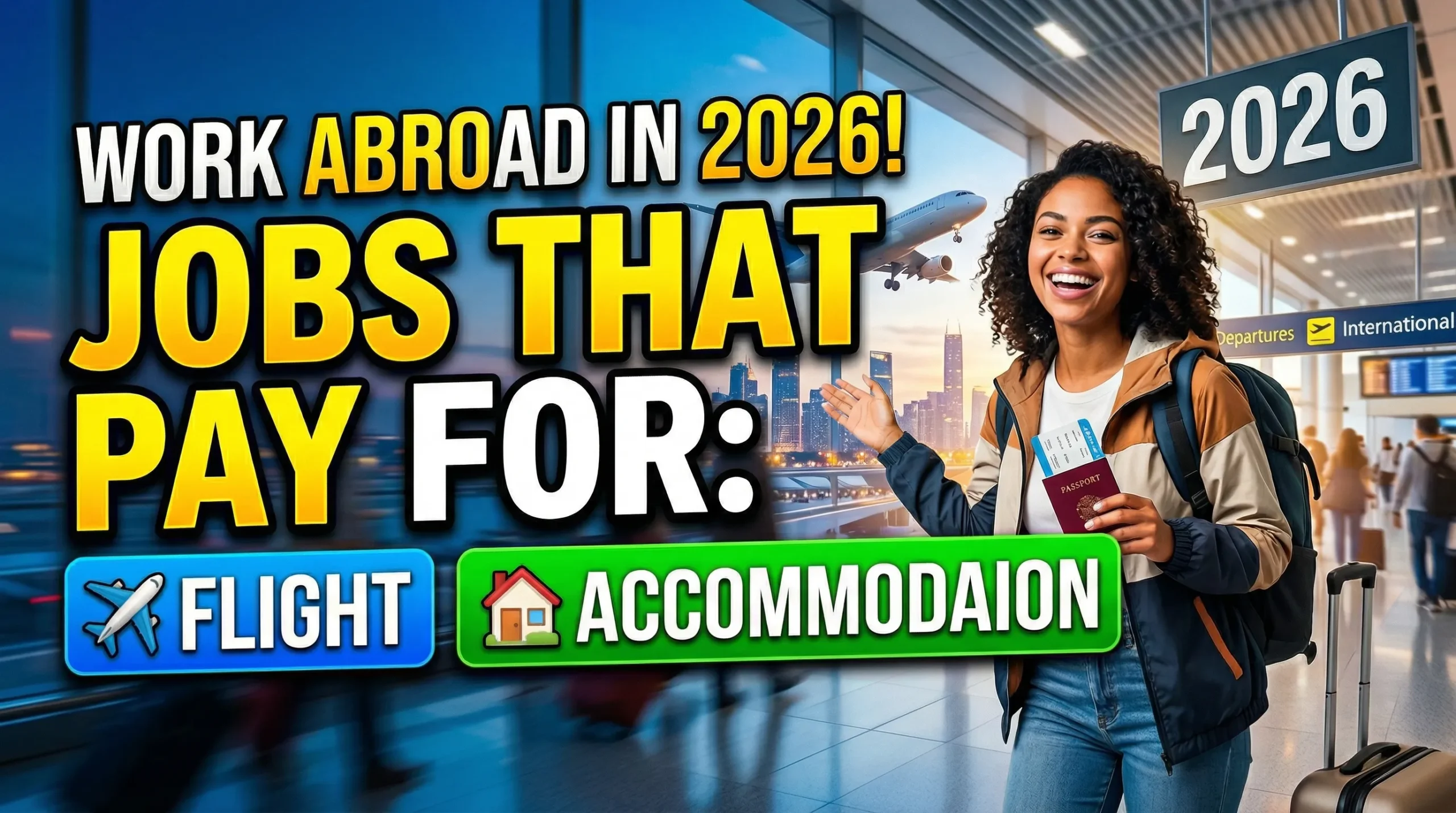 Work Abroad in 2026: Jobs That Pay for Your Flight and Accommodation