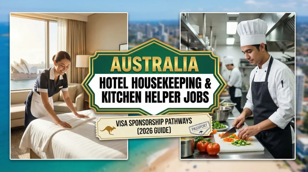 Australia Hotel Housekeeping & Kitchen Helper Jobs – Visa Sponsorship Pathways (2026 Guide)