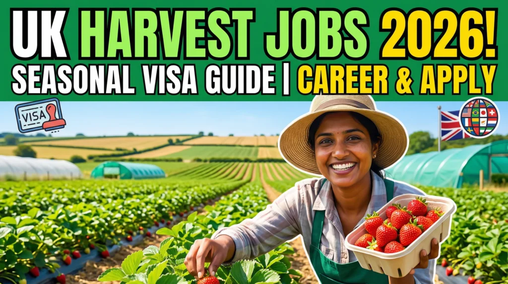Agriculture Harvest Worker Jobs in UK Seasonal Visa 2026 – Complete Career Guide for International Applicants