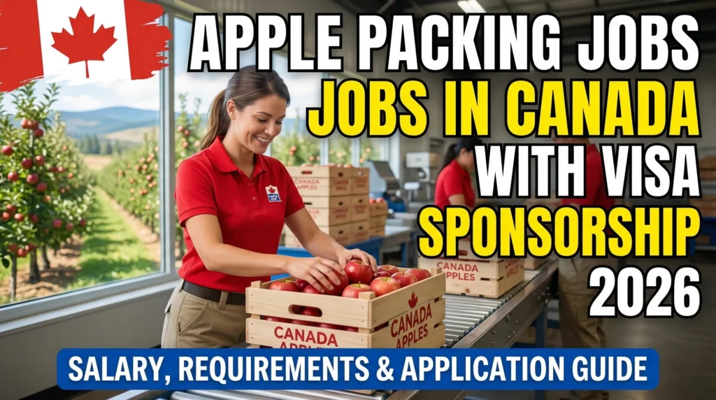 Apple Packing Jobs in Canada with Visa Sponsorship 2026 – Salary, Requirements & Application Guide