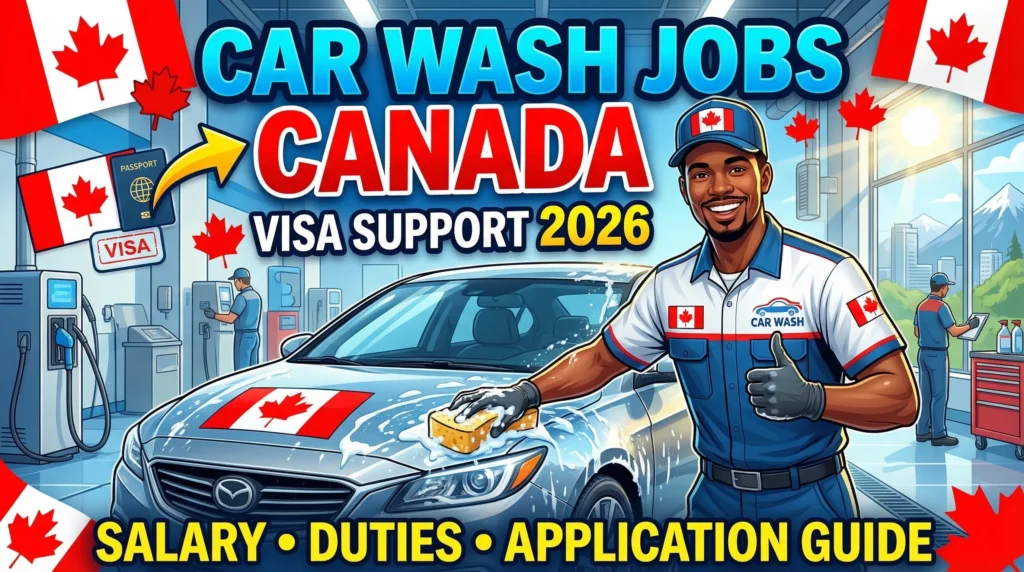 Car Wash Attendant Jobs in Canada with Visa Support 2026 – Salary, Duties & Application Guide