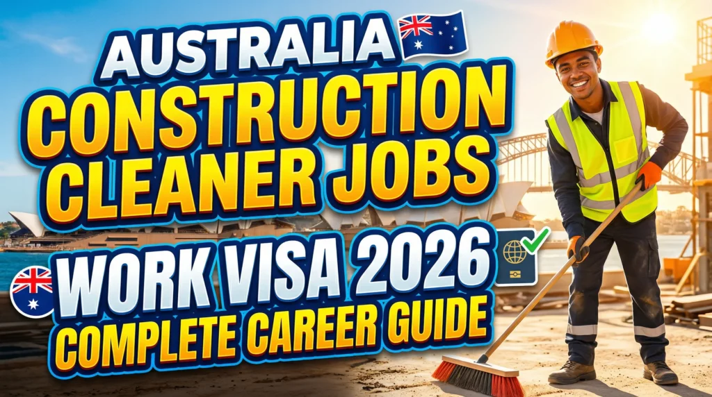 Construction Site Cleaner Jobs in Australia Work Visa 2026 – Complete Career Guide