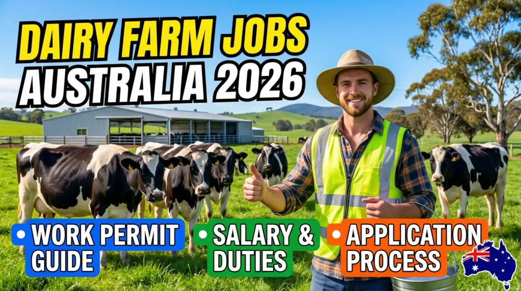 Dairy Farm Assistant Jobs in Australia Work Permit Guide 2026 – Salary, Duties and Application Process