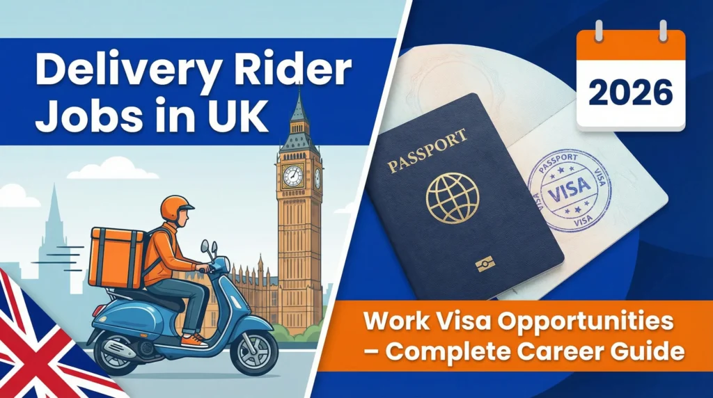 Delivery Rider Jobs in UK Work Visa Opportunities 2026 – Complete Career Guide