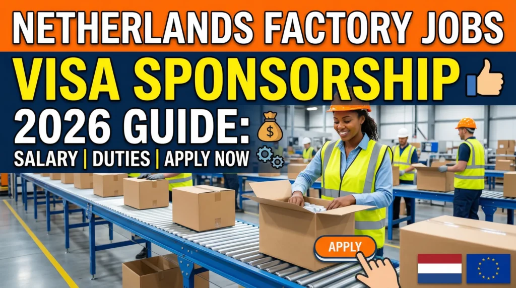 Factory Packing Jobs in Netherlands Visa Sponsorship Guide 2026 – Salary, Duties & Application Process