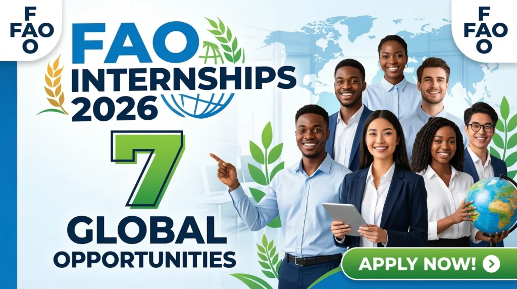 FAO Internship Programme 2026 – Apply for 7 Global Internship Opportunities