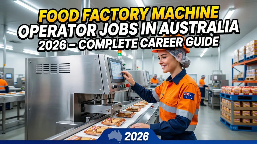 Food Factory Machine Operator Jobs in Australia 2026 – Complete Career Guide
