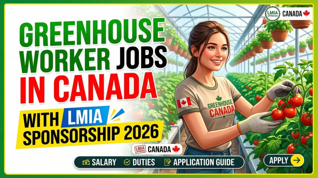 Greenhouse Worker Jobs in Canada with LMIA Sponsorship 2026 – Salary, Duties & Application Guide