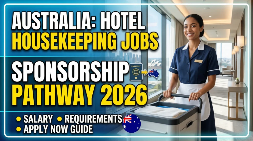 Hotel Housekeeping Jobs in Australia Sponsorship Pathway 2026 – Salary, Requirements and Application Guide
