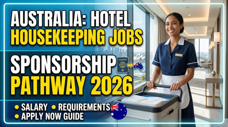 Hotel Housekeeping Jobs in Australia Sponsorship Pathway 2026 – Salary, Requirements and Application Guide