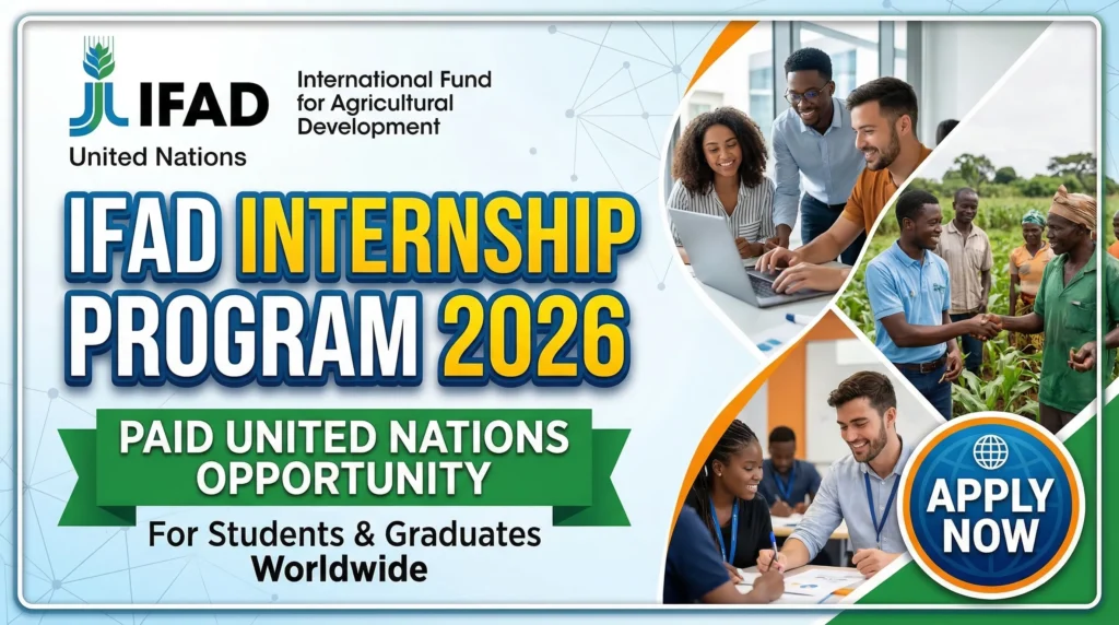 IFAD Internship Program 2026 – Paid United Nations Opportunity for Students and Graduates Worldwide