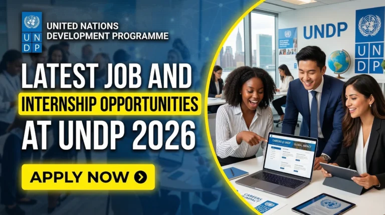 Latest Job and Internship Opportunities at UNDP 2026 Apply Now