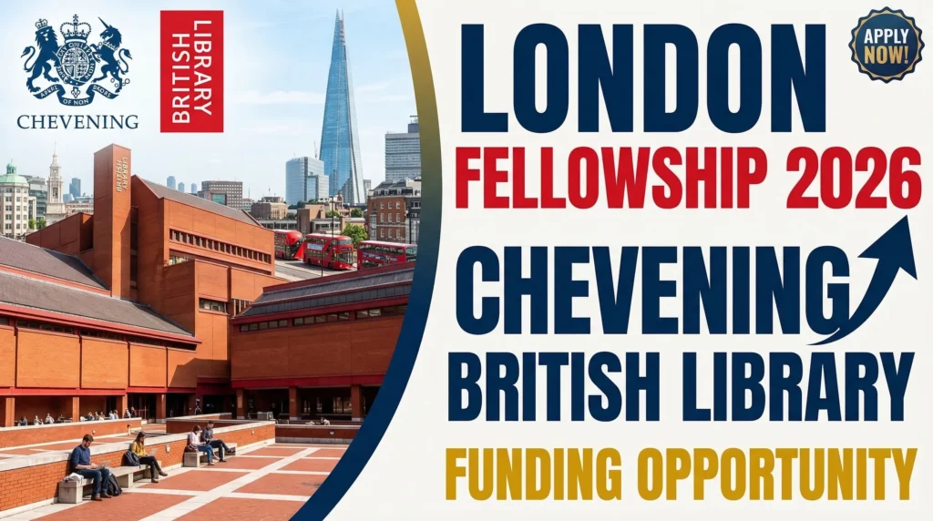London Research Fellowship 2026 – Chevening British Library Funding Opportunity