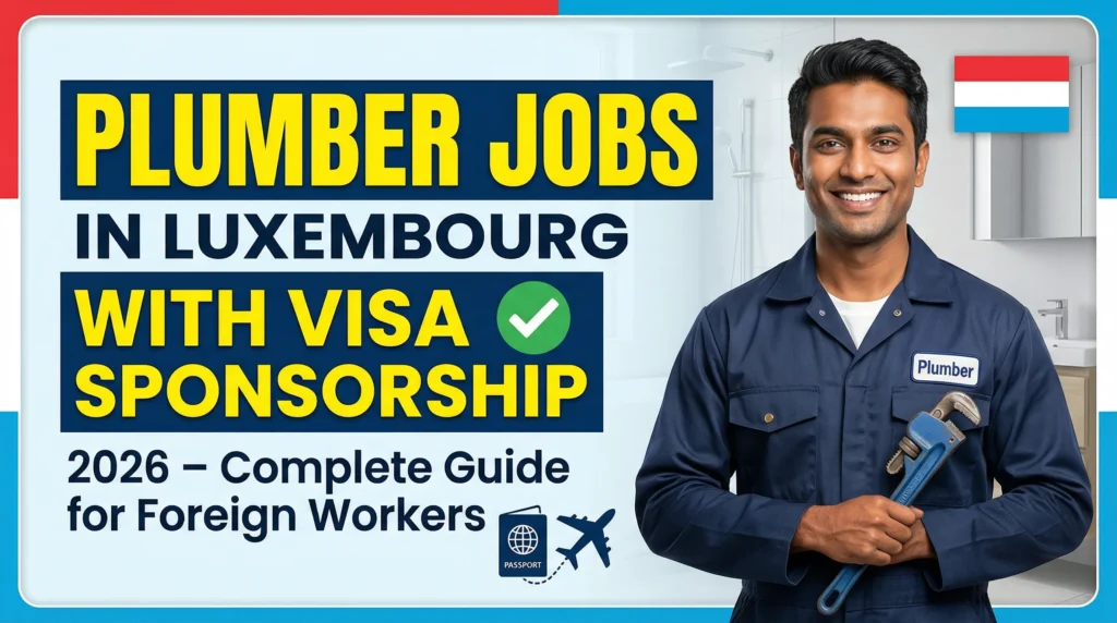 Plumber Jobs in Luxembourg With Visa Sponsorship