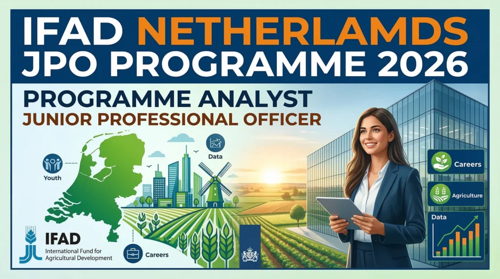 Programme Analyst Junior Professional Officer at IFAD Netherlands JPO Programme 2026