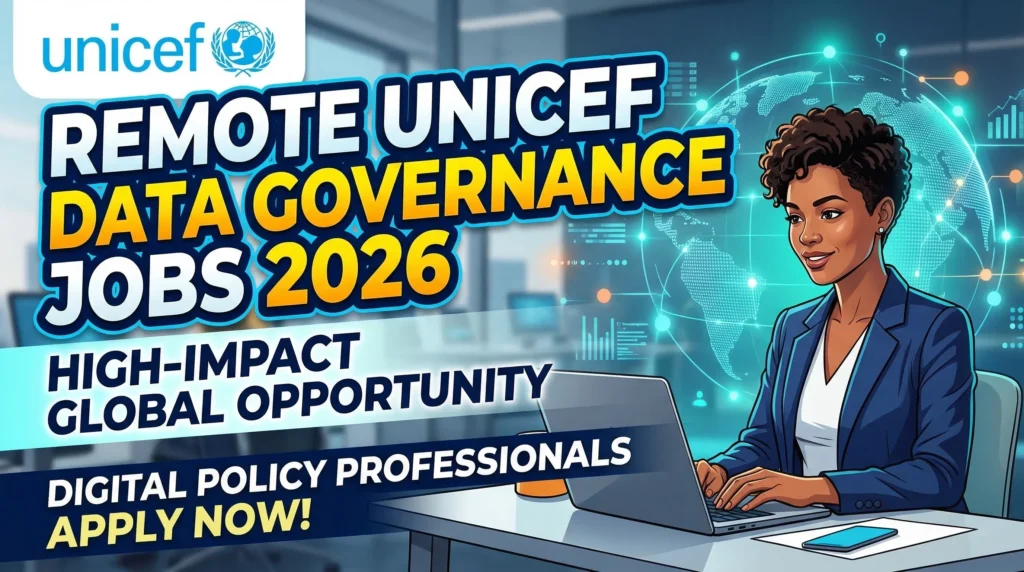 Remote UNICEF Data Governance Consultant Jobs 2026: High-Impact Global Opportunity for Digital Policy Professionals