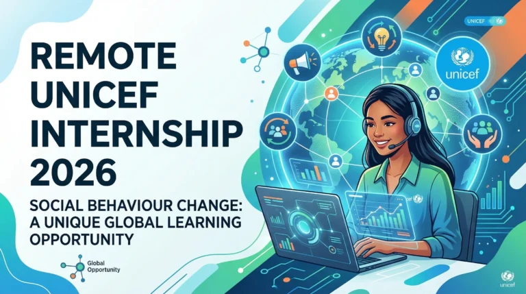 Remote UNICEF Internship 2026 in Social Behaviour Change: A Unique Global Learning Opportunity