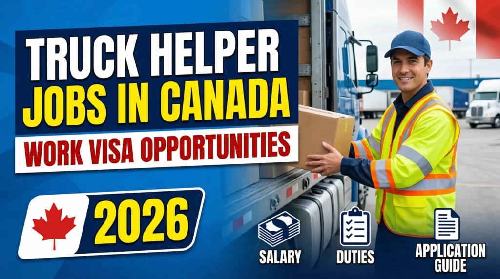 Truck Helper Jobs in Canada Work Visa Opportunities 2026 – Salary, Duties & Application Guide