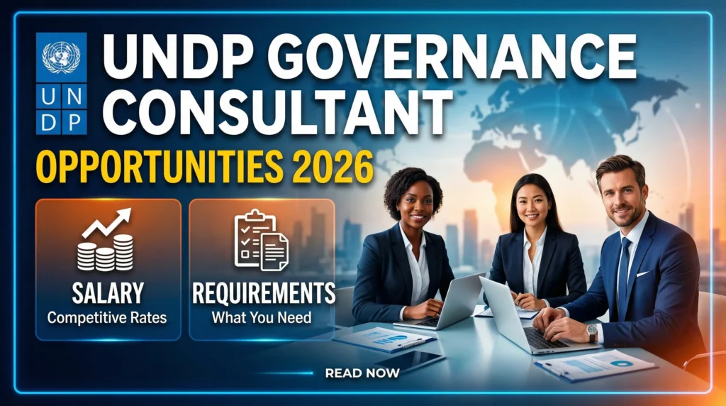 UNDP Governance Consultant Opportunities 2026 – Salary & Requirements