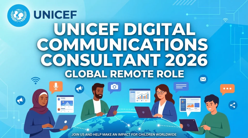 UNICEF Digital Communications Consultant 2026 – Global Remote Role