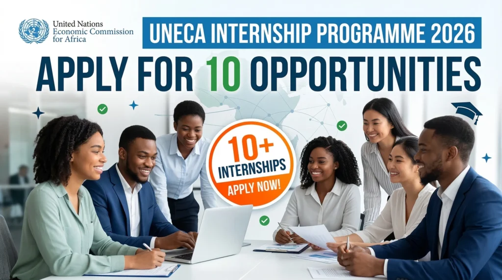 UNECA Internship Programme 2026 – Apply for 10 Internship Opportunities