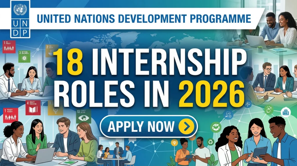 United Nations Development Programme (UNDP) Is Offering 18 Internship Roles