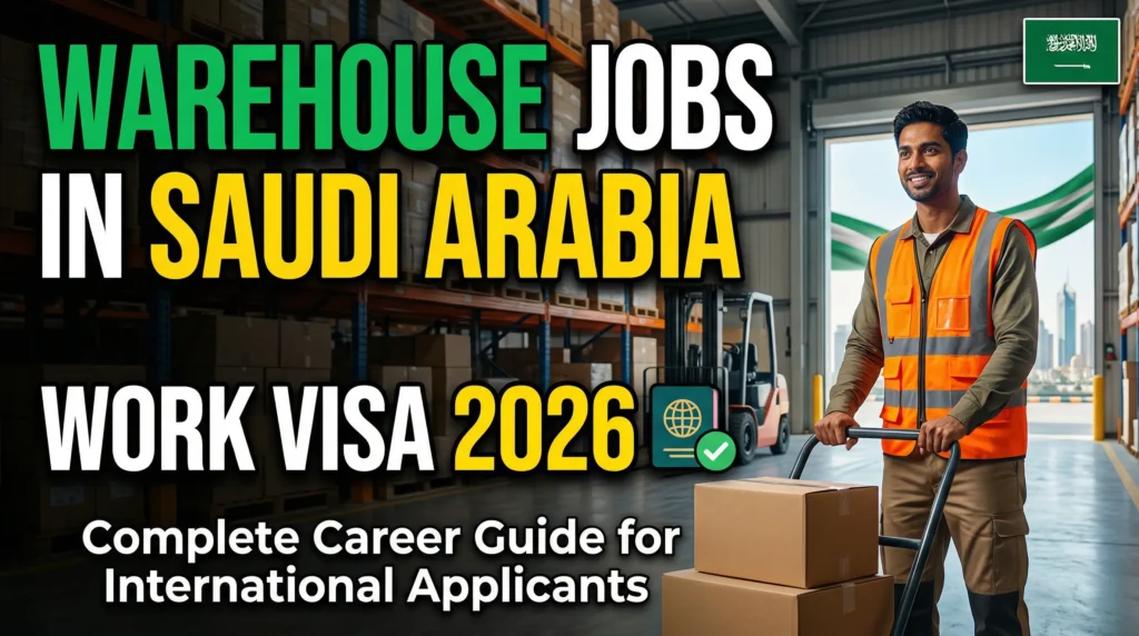 Warehouse Assistant Jobs in Saudi Arabia with Work Visa 2026 – Complete Career Guide for International Applicants