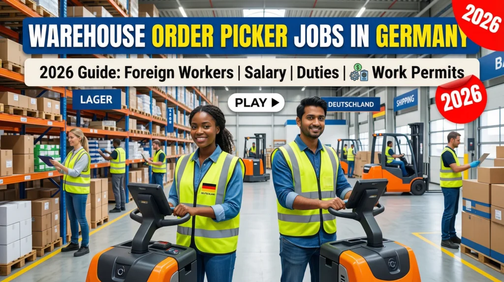 Warehouse Order Picker Jobs in Germany for Foreign Workers 2026 – Salary, Duties & Work Permit Guide