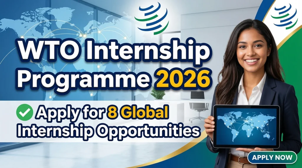 WTO Internship Programme 2026 – Apply for 8 Global Internship Opportunities