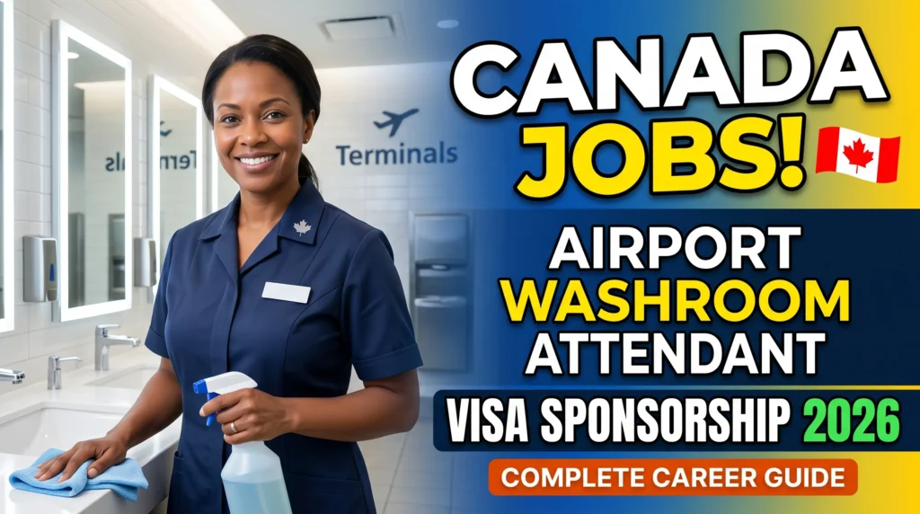 Airport Washroom Attendant Jobs in Canada with Visa Sponsorship 2026 – Complete Career Guide for International Applicants