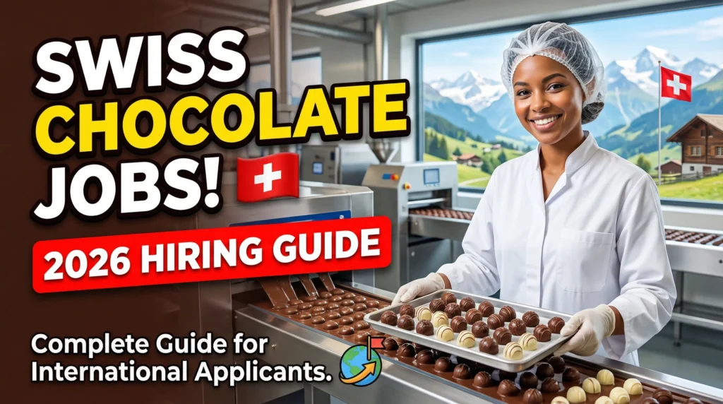 Chocolate Factory Worker Jobs in Switzerland 2026 – Complete Hiring Guide for International Applicants
