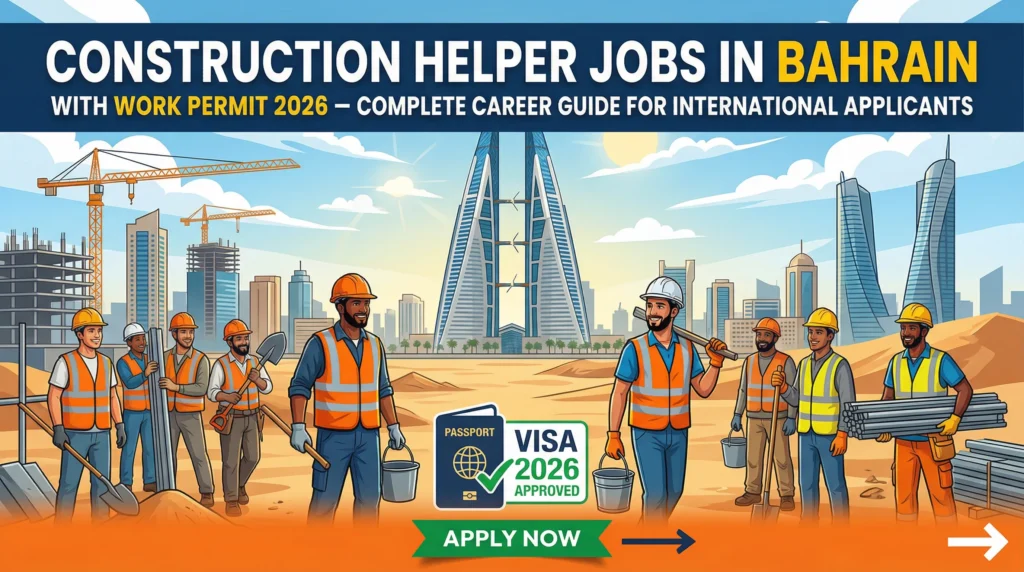Construction Helper Jobs in Bahrain with Work Permit 2026 – Complete Career Guide for International Applicants