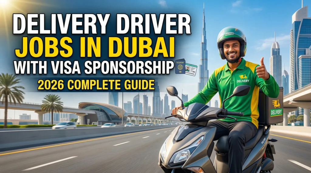 Delivery Driver Jobs in Dubai with Visa Sponsorship