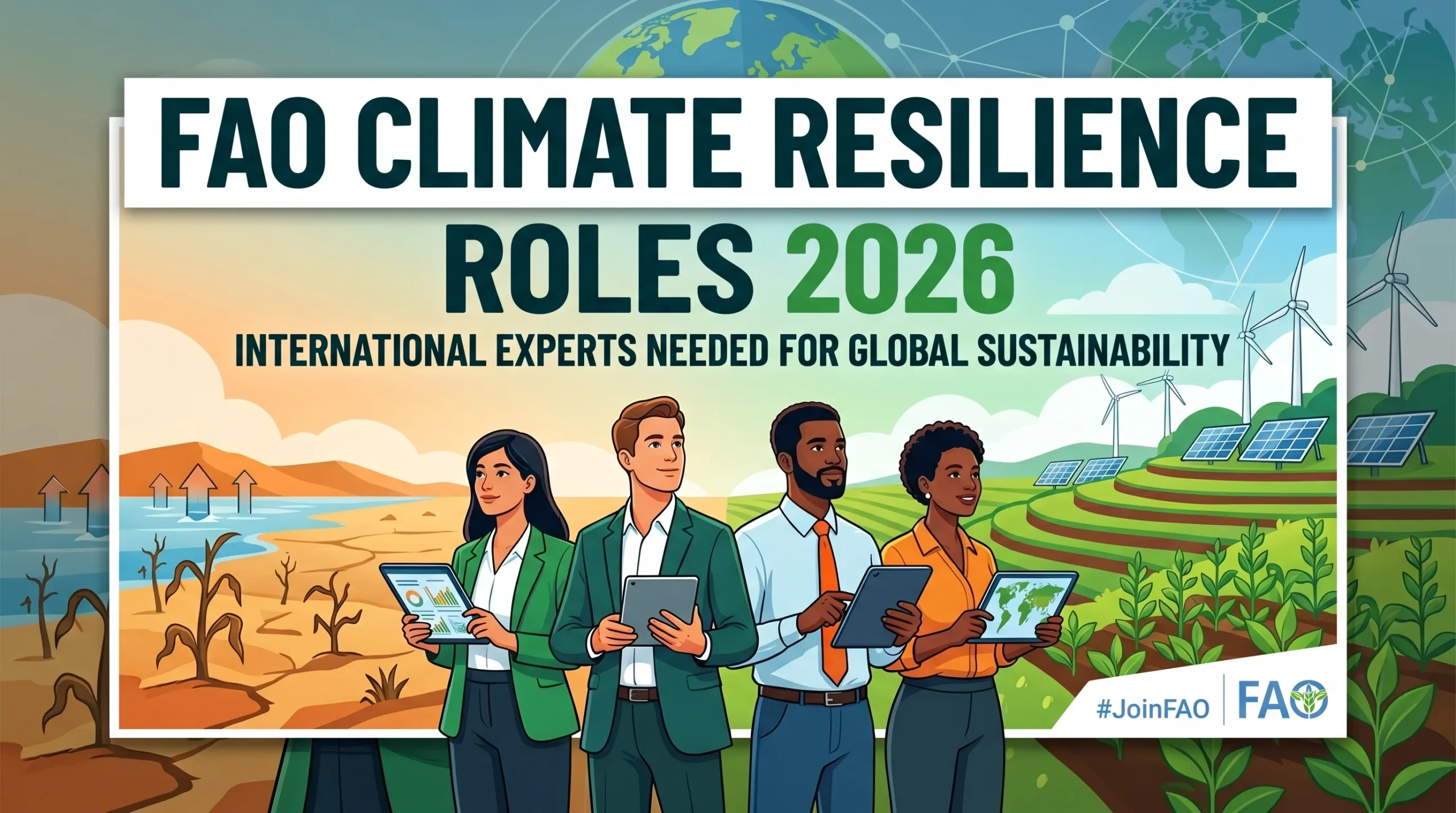 FAO Climate Resilience Consultant 2026 – International Experts Needed for Global Sustainability Roles