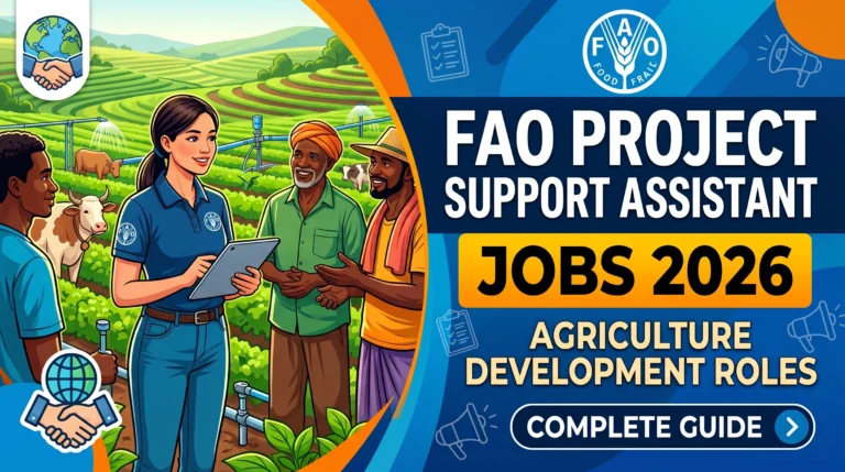 FAO Project Support Assistant Jobs 2026 – Agriculture Development Roles (Complete Guide)