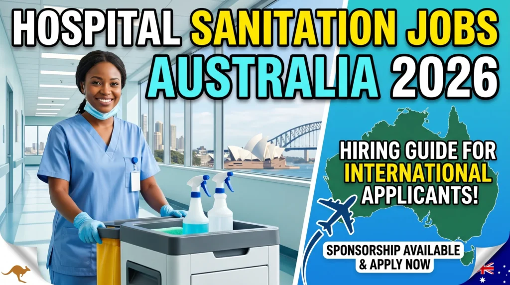 Hospital Sanitation Worker Jobs in Australia 2026 – Hiring Guide for International Applicants