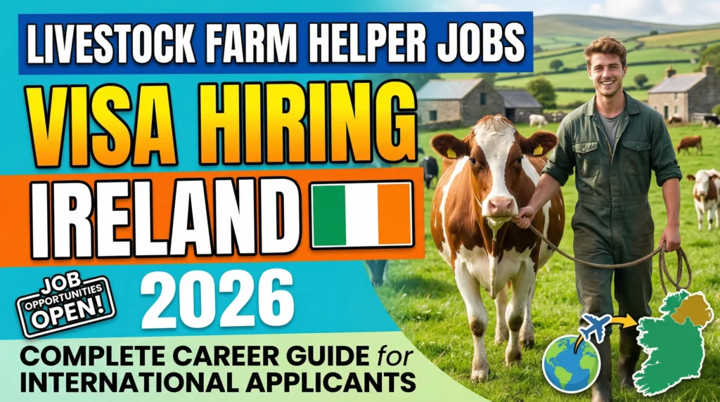 Livestock Farm Helper Jobs in Ireland with Visa Hiring 2026 – Complete Career Guide for International Applicants