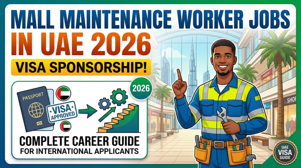 Mall Maintenance Worker Jobs in UAE with Visa Sponsorship 2026 – Complete Career Guide for International Applicants